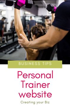 a man and woman working out with dumbbells on their arms in the gym