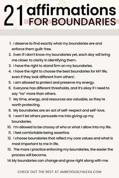 setting boundaries affirmations Boundaries Affirmations, Healthy Boundaries Relationships, Emotional Boundaries, Relationship Journal, Boundaries Quotes, Put Yourself First, Codependency Relationships, Relationship Stuff, Personal Growth Plan