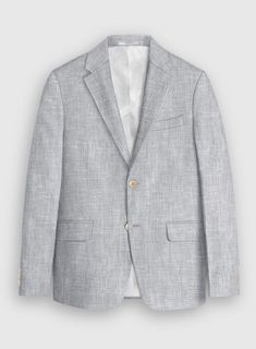 Maintain a distinct professional appearance by adding an extra bit of flair with our Italian Zod Light Gray Linen jacket. Crafted from linen, this jacket will keep you cool, sharp and stylish in summer. Combine it with a matching waistcoat and trousers a crisp white and brown derby shoes.   Look Includes   Italian Zod Light Gray Linen Fabric  Two Button Jacket Style  Notch Lapel   Corozo   Beige  Buttons  Single Vent  Three Cuff Buttons    Click 'Customize Now' to modify the look if needed.   Li Classic Linen Blazer For Office, Classic Linen Office Blazer, Classic Linen Blazer With Pockets, Linen Sport Coat With Welt Pockets For Tailoring, Semi-formal Linen Blazer With Hidden Buttons, Linen Blazer With Notch Lapel And Welt Pockets, Notch Lapel Linen Blazer For Formal Occasions, Single Breasted Linen Blazer With Notch Lapel, Formal Linen Sport Coat With Pockets