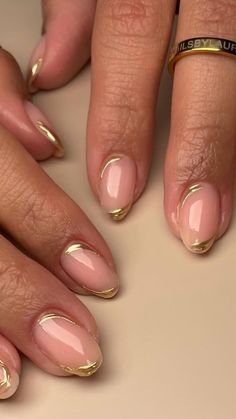 Hoco Nails, Minimal Nails, Summery Nails, Casual Nails, Nagel Inspo, Oval Nails, Neutral Nails, Silver Nails