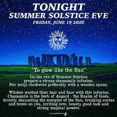 the poster for tonight's summer solstice eve event at stonehenge