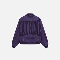 Front view of the purple Y2k Washed Denim Jacket in a gray background Vintage Grunge Aesthetic, Cute Y2k Outfits, 90s Y2k Fashion, 90s Hip Hop Fashion, Baby Tees Y2k, Y2k Baby Tee, Y2k Aesthetic Outfits, Vintage Denim Jacket, Y2k Outfits