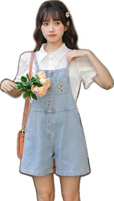 Short Overalls, Denim Overalls, Light Denim, Overall Shorts, Poppies, Overalls, Button Up, Wide Leg, Twist