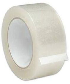 a roll of white tape on a white background