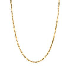 "CURB CHAIN ∙ BABY CUBAN CHAIN ∙ 14 GOLD N E C K L A C E * Material: 14K solid gold * Link Size: 2.3mm x 3.1mm * SOLID CHAIN (NO HALLOW LINK) * 6.02 gr. for size 20\" *Gourmette Cuban Chain * Lobster Clasp Lock * Finish: 14k rose gold, Yellow gold and rose gold * Chain length from 16\" to 20\" select at checkout. * All our jewelry is custom made by hand with Love and Care in our workshop ♡ Tula jewelry supports ethical and eco-friendly practices and uses reclaimed and recycled metals whenever po Yellow Gold-plated Box Chain Necklace, Yellow Gold Plated Box Chain Necklace, Classic Gold Curb Chain Necklace, Yellow Gold Curb Chain Necklace, Classic Gold Box Chain Necklace, Yellow Gold Curb Chain Link Necklace, Gold Necklace With Oval Link Curb Chain, Gold-plated Necklaces With Wheat Chain, Gold Plated Necklaces With Wheat Chain