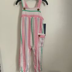 Pretty Pastel Stripes Linen-Blend Jumpsuit Adjustable Shoulder Straps Machine Wash Cold 55% Linen 45%Rayon Color: Multi Casual Playtime Overall Jumpsuits And Rompers, Casual Playtime Overalls And Rompers, Casual Overall Jumpsuits And Rompers For Playtime, Multicolor Jumpsuits And Rompers For Spring Playtime, Pink Playful Jumpsuits And Rompers For Playtime, Playful Pink Jumpsuits And Rompers For Playtime, Pink Sleeveless Cotton Overalls, Sleeveless Pink Cotton Overalls, Pink Summer Jumpsuits And Rompers For Playtime