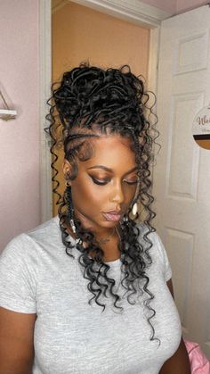 Mohawk Hairstyles Men, Big Box Braids Hairstyles, Goddess Braids Hairstyles, Faux Locs Hairstyles, African Hair Braiding Styles, Braids Hairstyles Pictures, Braided Cornrow Hairstyles, Mohawk Hairstyles, Twist Braid Hairstyles