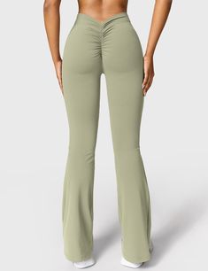 Yeoreo Daze V-back Flare Leggings – YEOREO Lucky Gifts, Flared Leggings, Flare Trousers, Flare Leggings, Squat Proof, Second Skin, The Gym, V Shape, Brown And Grey