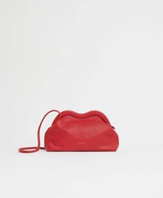 Baci Bag - Flamma Lambskin Leather, Red, Leather