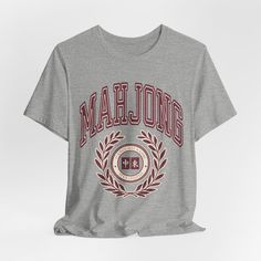 a t - shirt with the word mahlong on it in red and white