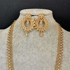 Long Gold Plated Polki Mala Necklace/indian Long Necklace/pakistani Jewelry/necklace Mala/indian/punjabi Jewelry/indian Wedding/rani Haar - Etsy Antique Long Necklace, Indian Long Necklace, Antique Necklace Set, Jewelry Indian Wedding, Punjabi Jewelry, Jewelry Necklace Simple, Rani Haar, Necklace Indian, Pakistani Jewelry