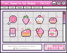 pixel desserts and bakes - twitchi screenshote screen shot