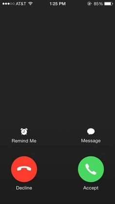 an iphone screen showing the call button and what to do if it's on