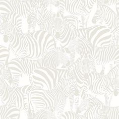 Sample Zebra Collage Wallpaper in Cream/Ivory Zebra Wallpaper, Normal Wallpaper, Green Zebra, Zebra Pattern, Wallpaper Calculator, More Wallpaper, Burke Decor, Farrow Ball, Wallpaper Samples