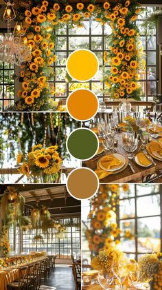 Capture the warmth of autumn with our Sunflower Fields wedding theme, where vibrant sunflowers set against golden hues evoke rustic charm and natural beauty. Perfect for a fall celebration filled with joy and radiant colors, this theme promises a picturesque backdrop and a cheerful atmosphere. Fall Wedding Themes, Fall Sunflower Weddings, Unique Fall Wedding, Enchanted Forest Wedding Theme, Aurora Wedding, Wedding Theme Ideas, Forest Theme Wedding