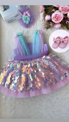 Along with the dress, a mermaid themed hair clip is sent as a gift. 🎁Handmade dresses for your baby. Made with tulle. It is prepared with a soft cotton lining. It has a zipper on the back, very easy and comfortable to wear.  👉🏻buy dress and shoes option for shoes 👉🏻 you can leave a message for more questions  👉🏻 it is a handmade dress that you can prepare for the person. Very dense tulle layers are used, very fluffy, personalized color options are available, you can customize  ✈️Delivery within 1-5 days by express shipping to many countries 💝 Playful Ruffled Fairy Dress For Party, Playful Fairy Dress With Ruffles For Party, Pink Mermaid Dress For Summer, Purple Tutu Dress For Summer Costume Party, Purple Tutu Dress For Costume Party In Summer, Playful Tulle Dresses For Party, Tulle Mermaid Hem Dress With Ruffles, Fairy Style Purple Birthday Dress, Purple Fairy Dress For Birthday