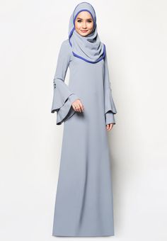 Buy Bella Ammara for ZALORA Mariam Modern Jubah Online | ZALORA Malaysia Hijab Ideas, Dress Muslimah, Diy Case, Dress Idea, Islamic Dress, Dress Muslim