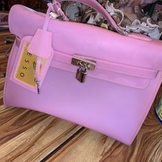 25 Cm Besso Jelly Kelly Pink No Damage Authenticity Card Jelly Bags, Jelly Bag, Womens Tote Bags, Jelly, Pink, Women Shopping, Color