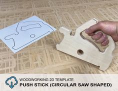 This downloaded PDF Template of a circular saw shaped push stick makes for a quick weekend woodworking project and it is super useful around the shop!This listing is for a digital download of a PDF document (no physical item is shipped). The PDF is intended to be printed on 8.5" x 11" printer paper and used as a template to cut out your own circular saw shaped table saw push stick.About File:•This listing is for (1) PDF document containing a 2D linework drawing• Prints on 8.5" x 11" paper• Print Table Saw Push Stick, Woodworking Plans Shelves, Woodworking Templates, Push Stick, Weekend Woodworking Projects, Dispenser Diy, Power Tool Storage, Drill Holder, Diy Spray Paint