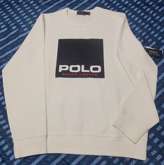 Polo Ralph Lauren Sweatshirt Size: L Color: White/Black/Red Champion Clothing, Polo Ralph Lauren Hoodie, Ralph Lauren Fleece, Ralph Lauren Hoodie, Polo Ralph Lauren Sweatshirt, Ralph Lauren Sweatshirt, Ralph Lauren Pullover, Mens Zip Hoodie, Polo Sport Ralph Lauren