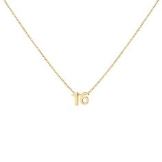 PRICES MAY VARY. Cute Number Necklace - Gold Number 16 necklace is designed for you and your lovely daughter. Each number is unique to different people. It can represent the month of birth, age, anniversary, lucky number... Even just because you like it. The best gift for your daughter, granddaughter. Stainless Steel Necklace - Made of 18k gold plated stainless steel, skin touch is not allergic, nickel free, lead free, and hypoallergenic. The high quality chain and dainty number pendant are very Gold Name Necklace With Clavicle Chain For Birthday, Gold Charm Necklaces With Clavicle Chain For Birthday, Gold Charm Necklace For Birthday And Valentine's Day, Yellow Gold Clavicle Chain Necklace For Birthday, Yellow Gold Charm Necklace For Birthday And Valentine's Day, Pendant Choker Necklace, 16 Necklace, Good Birthday Presents, Number 16