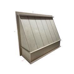 an image of a metal roof vent on a white background with measurements for the height