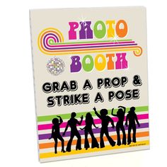 a photo book with the words grab a prop and strike a pose