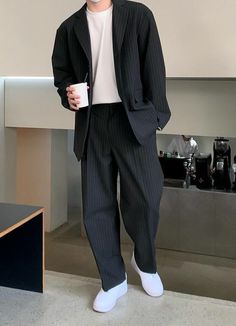 Office Outfit Men, Korean Outfits Men, Korean Street Fashion Men, Trendy Boy Outfits, Guys Clothing Styles