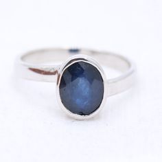 Genuine Blue Sapphire Ring-925 Sterling Silver Sapphire Ring-Handmade Blue Sapphire Ring For Women-Boho Blue Sapphire Ring For Anniversary Gemstone Details : ✦ Gemstone : Blue Sapphire ✦ Gemstone Shape : Oval  ✦ Gemstone Color : Blue  ✦ Gemstone Cut : Faceted  ✦ Gemstone Weight : 2.70 Carats  ✦ Number of Gemstones : 1 ✦ Gemstone Grade : Excellent METAL DETAILS : ✦ Metal : 925 Sterling Silver ✦ Metal Plating : Silver/ Yellow Gold/ Rose gold ✦ Ring Size : 6.5 US ✦ Gross Weight : 2.67 Gram  ✦ Setti Handmade Adjustable Blue Sapphire Ring, Handmade Adjustable Sapphire Ring, Bohemian Sapphire Ring As Gift, Bohemian Blue Gemstone Ring, Blue Bohemian Moonstone Ring, Bohemian Blue Oval Ring, Blue Sapphire Spiritual Ring, Bohemian Sapphire Ring As A Gift, Bohemian Sapphire Rings For Gifts