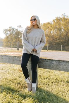 Elevate your cozy wardrobe with the Light Mocha Oversized Ribbed Sweater. Perfect for chilly days or casual outings, this sweater combines comfort with style. Features wide ribbed detail for a textured appearance and extra stretch. Designed with an oversized fit for a relaxed and comfortable silhouette. Pair it with jeans or leggings for a chic, laid-back vibe that’s perfect for any occasion!