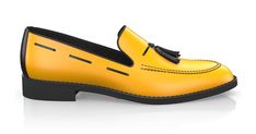 Men`s Tassel Loafers are handcrafted by individual order. Upper material is made by leather. Insole and lining materials - leather. Your new shoes will be handcrafted especially for you and delivered for free to your home or office in 1-2 weeks. Included option for free return and remake if the shoes do not fit.Only now all this is available at an exclusive price of $192.00.Proceed with you order now. Formal Yellow Leather Shoes With Leather Sole, Elegant Orange Loafers With Leather Sole, Yellow Slip-on Loafers For Formal Occasions, Formal Yellow Leather Shoes With Rubber Sole, Yellow Round Toe Loafers For Formal Occasions, Classic Orange Loafers With Leather Sole, Orange Slip-on Loafers For Formal Occasions, Orange Loafers With Leather Sole For Formal Wear, Yellow Leather Loafers For Work