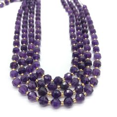 This kind of faceted beads is new and is very popular for chakra bracelets More Gemstone Beads https://www.etsy.com/hk-en/shop/PrettyBeadsFinds?ref=seller-platform-mcnav§ion_id=28496038 Quality Grade: AAA Shape: Round Faceted/Planet Shape Color: Purple Style: Natural Length: 15.5'' Function: supplied for chakra bracelets, necklaces and so on jewelry making and art work Beads Size 5x6mm, Beads Count: Approx 46pcs Beads Size 7x8mm, Beads Count: Approx 39pcs Beads Size 9x10mm, Beads Count: Approx 3 Purple Faceted Round Beads, Purple Round Faceted Beads, Spiritual Style Faceted Round Beaded Necklaces, Spiritual Style Round Faceted Beads Necklace, Healing Crystal Necklaces With Faceted Round Beads, Faceted Round Beads For Jewelry Making, Faceted Rondelle Beads For Gifts, Round Faceted Beads Crystal Necklaces For Meditation, Crystal Necklaces With Faceted Round Beads For Meditation