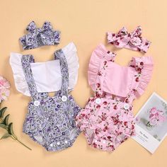 * Material:Cotton * Season:Summer * Number Of Pieces:2 Pieces * Thickness:Regular Best Sales 2-piece Ruffle Floral Printed Bodysuit & Headwear for Baby Girl Wholesale children's clothing ,which is very comfortable to wear it.Fashionable high quality organic and affordable clothes 2-piece Ruffle Floral Printed Bodysuit & Headwear for Baby Girl Wholesale children's clothing that will always catch the attention of people. 2-piece Ruffle Floral Printed Bodysuit & Headwear for Baby Girl Wholesale chi Pink Onesie For Summer, Pink Ruffled Beach Sets, Sweet Sleeveless Summer Sets, Sweet Pink Onesie For Summer, Cute Ruffled Summer Sets, Sweet Pink Summer Onesie, Summer Pink Onesie For Playwear, Pink Summer Onesie For Playwear, Pink Onesie For Summer Playwear