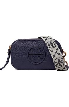 Tory Burch Mini Miller Leather Crossbody Bag | Nordstrom Webbing Strap, Leather Crossbody Bag, Leather Crossbody, Tory Burch, Bags Designer, Crossbody Bag, Nordstrom, Free Shipping, Leather