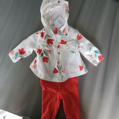 Brand New, Never Been Used. Tags Still On It. Cute Red Sets For Spring, Red Playwear Sets For Spring, Red Cotton Spring Set, Red Cotton Set For Spring, Spring Red Cotton Set, Cute Red Playwear Sets, Red Casual Playtime Sets, Watermelon Outfit, Fleece Outfit