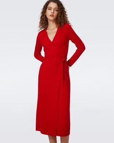 Crafted from a soft cashmere-wool blend, the Astrid midi dress has a cozy feel. This true wrap dress has long sleeves, a V-neckline, and ties at the waist. A bestseller year after year, this piece has a simple, polished look that can be dressed up or down.Yana is 5 Foot and 8 Inches and wearing a size XS. Wrap Dress Dvf, Cashmere Dress, Cashmere Wrap, Midi Wrap Dress, Wrap Dress Floral, Black Wrap Dress, Cashmere Wool, Mini Wrap Dress, Maxi Wrap Dress