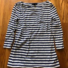 Boat Neck Blue And White Striped Top. Super Cute And Preppy! Never Worn, Excellent Condition. Size M Forever 21 Striped Cotton Tops, Forever21 Tops, Forever 21 Tops, Boat Neck, Forever 21, Super Cute, Blue And White, Womens Tops, Women Shopping