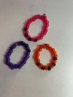 Able to customize transparent bead bracelet. Available in pink, orange, yellow, blue, and purple. Plastic Letter Beads Bracelets As Gift, Friendship Beaded Bracelets With Letter Beads, Pink Plastic Stretch Bracelet With Letter Beads, Plastic Bracelets With Letter Beads, Pink Orange Yellow, Inspirational Bracelets, Bead Bracelet, Orange Yellow, Yellow Blue