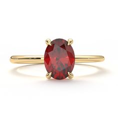 Here's Oval Ruby Stackable Ring 14K Solid Gold Band for women, valentine, wife of bride. Our Stacking Birthstone Ring is use as Single Birth Stone Ring red Gemstone for her wedding or engagement shower.  Solitaire Ring Gift and oval ruby ring 14K can be customized with her birthstone or birth month stone. We can turns it into a prong setting ring for her gold finger. Are you looking gold birthstone ring and single stone ring. Here is stacking ring women and customizable ring. Please check other Birthstone Wedding Band, Birth Month Stones, Birthstone Engagement Rings, Gemstone Solitaire Ring, Birthstone Stacking Rings, Single Stone Ring, Solid Gold Band, Ruby Engagement Ring, Red Gemstones