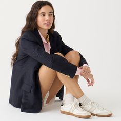 J.Crew field sneakers Jcrew Collection, J Crew Men, Knit Sneakers, Sneakers For Women, Jcrew Women, Linen Shop, Faux Leather Leggings, Calf Hair, Suit Shop