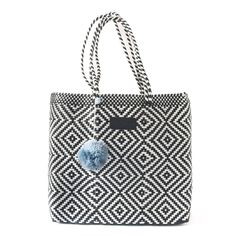 "Handwoven by artisans in Mexico using 100% recycled plastic our totes are the perfect go-to for all occasions. Take your bag from the gym, to work, to a beach day, and a stroll around town while carrying all your essentials in this lightweight stylish tote. Crafted from ethically sourced high-quality materials this bag is durable, flexible, and waterproof, made to last for years. Our redesigned Totes now have a detachable nylon pouch with zipper closure that fits your phone, wallet, or anything Plastic Woven Bag, Perfect Beach Bag, Waterproof Beach Bag, Bag Summer, Woven Tote Bag, Everyday Tote, Summer Bag, Cute Tote Bags, Waterproof Bags