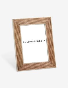 a wooden frame with the words luu and georgia on it