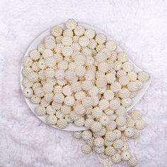 Similar to the Berry Beads, these 12mm Ball Bead Off White Pearl Bubblegum Beads are super lightweight and great to add some texture to your creations. Not to be mistaken for berry beads, these ball beads look similar on the outside but made differently than your typical acrylic bead. They are so adorable and different. Need 20mm? Matches with our 20mm Off White Ball Bead Chunky Acrylic Bubblegum Beads. Material: Made from smooth glossy plasticBead Size: 12mm diameter size White Spacer Beads For Crafting, White Large Beads For Crafting, Handmade White Round Beads For Crafts, Large White Beads For Crafting, Handmade White Round Beads Craft Supplies, Handmade White Round Bead Craft Supplies, Bubblegum Beads, Pearl Cream, So Adorable