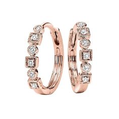 10kr mix bezel diamond earrings 1/7ct Bracelets Wedding, Bezel Diamond, Accessories Jewelry Earrings, Rose Gold Diamonds, Yellow Diamond, Round Cut Diamond, Rose Gold Ring, Shop Earrings, Jewelry Stores