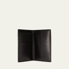 Saint Laurent passport case in quilted leather  Flap closure  Bronze hardware. Interior, four card slots and one slip pocket  Approx. 5.5"H x 3.9"W x 0.6"D Made in Italy Passport Case, Bronze Hardware, Quilted Leather, Smooth Leather, Saint Laurent, Tops Designs, Luxury Fashion, Leather