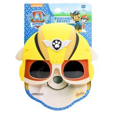 PRICES MAY VARY. MUST-HAVE PAW PATROL ACCESSORY: Rubble on the double! Wear Rubble sunglasses for theme parties, Halloween and everyday fun ONE SIZE FITS MOST KIDS: Children can wear these sunglasses comfortably all day LIGHTWEIGHT AND DURABLE SHADES: Impact resistant lenses provide UV400 protection PAW PATROL PLAY: Everyday dress up for rescue missions at the park, beach or in the backyard EXCELLENT GIFT OR PARTY FAVOR: As seen on the popular show, Shark Tank. Sun-Staches bring the fun to the p Rubble Paw Patrol Costume, Rocky Costume, Paw Patrol Costume, Rubble Paw Patrol, Paw Patrol Birthday Party, Everyday Dress, Paw Patrol Birthday, Double Wear