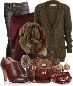 "Olive Cranberry" by michelle-hersh-wenger ❤ liked on Polyvore Wardrobe Tips, Outfits Chic, Nice Style, Chic Fashion, Max Studio