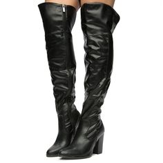 Stay Warm And In Style This Winter With These Beautiful Modern Cowgirl Over The Knee Boots, Stay In Style. Synthetic Upper Flat Casual Synthetic Heeled Boots For Fall, Casual Wide Calf Knee-high Boots, Casual Synthetic Knee-high Boots With Pointed Toe, Casual Synthetic Knee-high Boots For Fall, Fitted Synthetic Casual Knee-high Boots, Casual Synthetic Knee-high Boots, Casual Synthetic Heeled Boots For Night Out, Thigh High Platform Boots, Tommy Hilfiger Boots