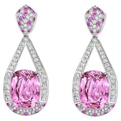 This collection features an array of Pink Tourmaline with a Pink hue that is as cool as it gets! Accented with diamonds these earrings are made in white gold and present a classic yet elegant look. Pink Tourmaline Drop Earrings in 18 Karat White Gold with Diamond. Pink Tourmaline: 17.72 carat, 9.6X13mm Size, cushion Shape. Diamond: 1.139 carat, 2.20mm Size, princess cut , G color, VS Clarity. Diamond: 0.14 carat, 2.30mm Size, princess cut , G color, VS Clarity. Diamond: 0.10 carat, 2.50mm Size, Imvu Outfits Ideas Cute, Butterfly Pin, Dope Jewelry, Colored Gems, Gold Butterfly, Gems Jewelry, Pink Tourmaline, Princess Cut, White Gold Diamonds