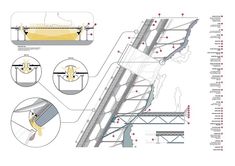 an architectural diagram shows the various parts of a building that are connected to each other